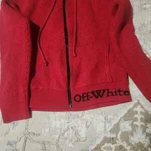 Off-White Bold Red Knitwear Size S